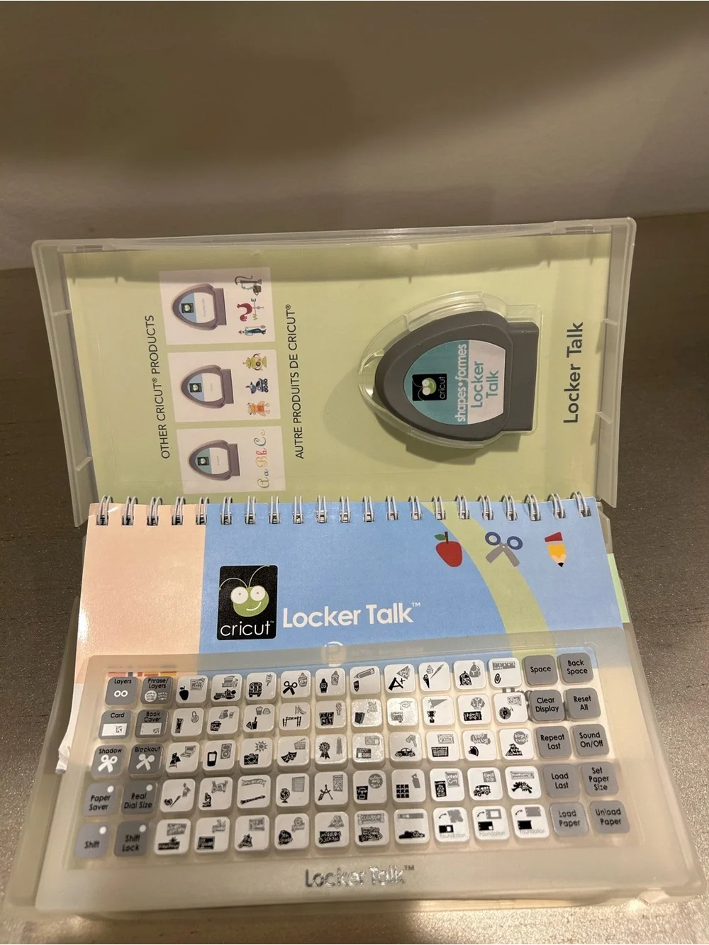 Cricut Locker Talk Cartridge with Pastel Hearts and Multi-Color Icons